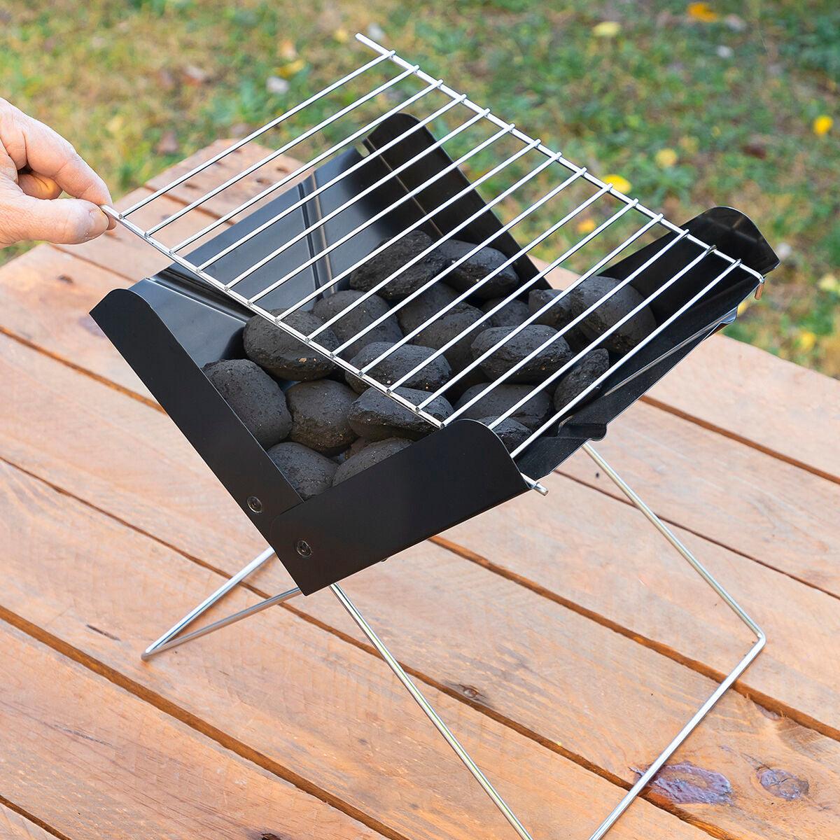 Mini-barbecue Pliable Portable pour Charbon InnovaGoods