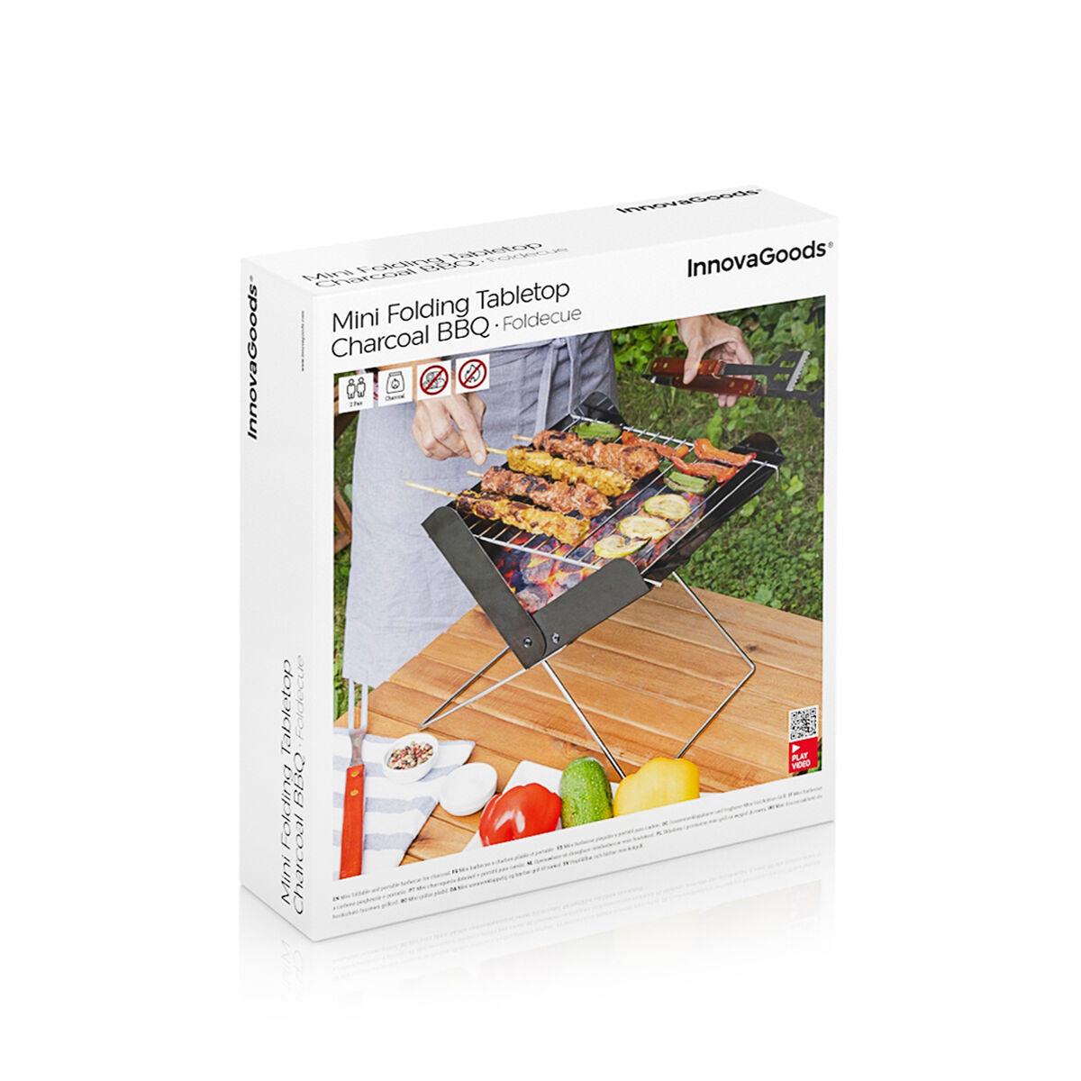 Mini-barbecue Pliable Portable pour Charbon InnovaGoods