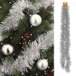 Guirlande argent CEPEWA 9x200cm décoration Noël
