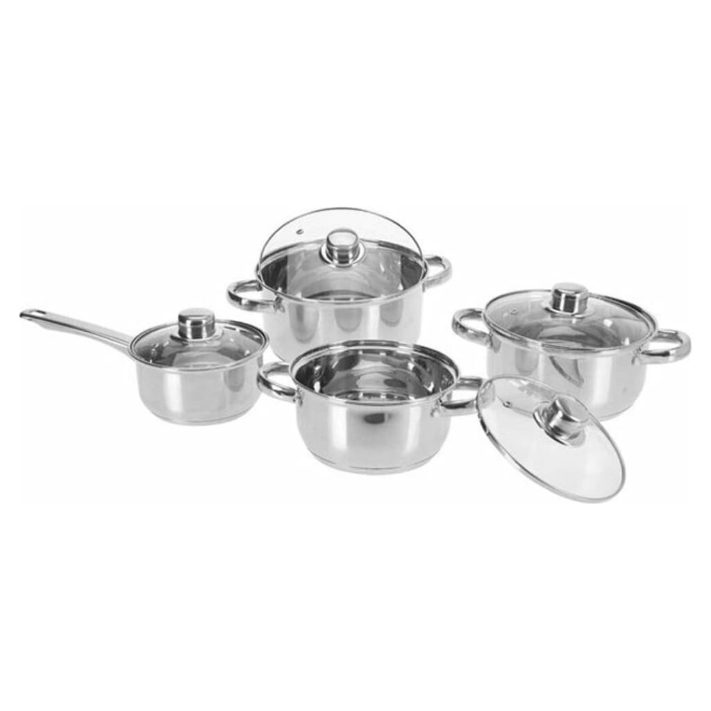 Ensemble de casseroles 8 pcs Acier inoxydable