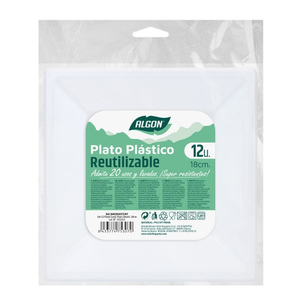 Lot d'assiettes plastique