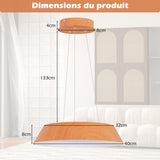  Lustre à Éclairage LED suspendu de 40 Cm 21 W 3000 K 