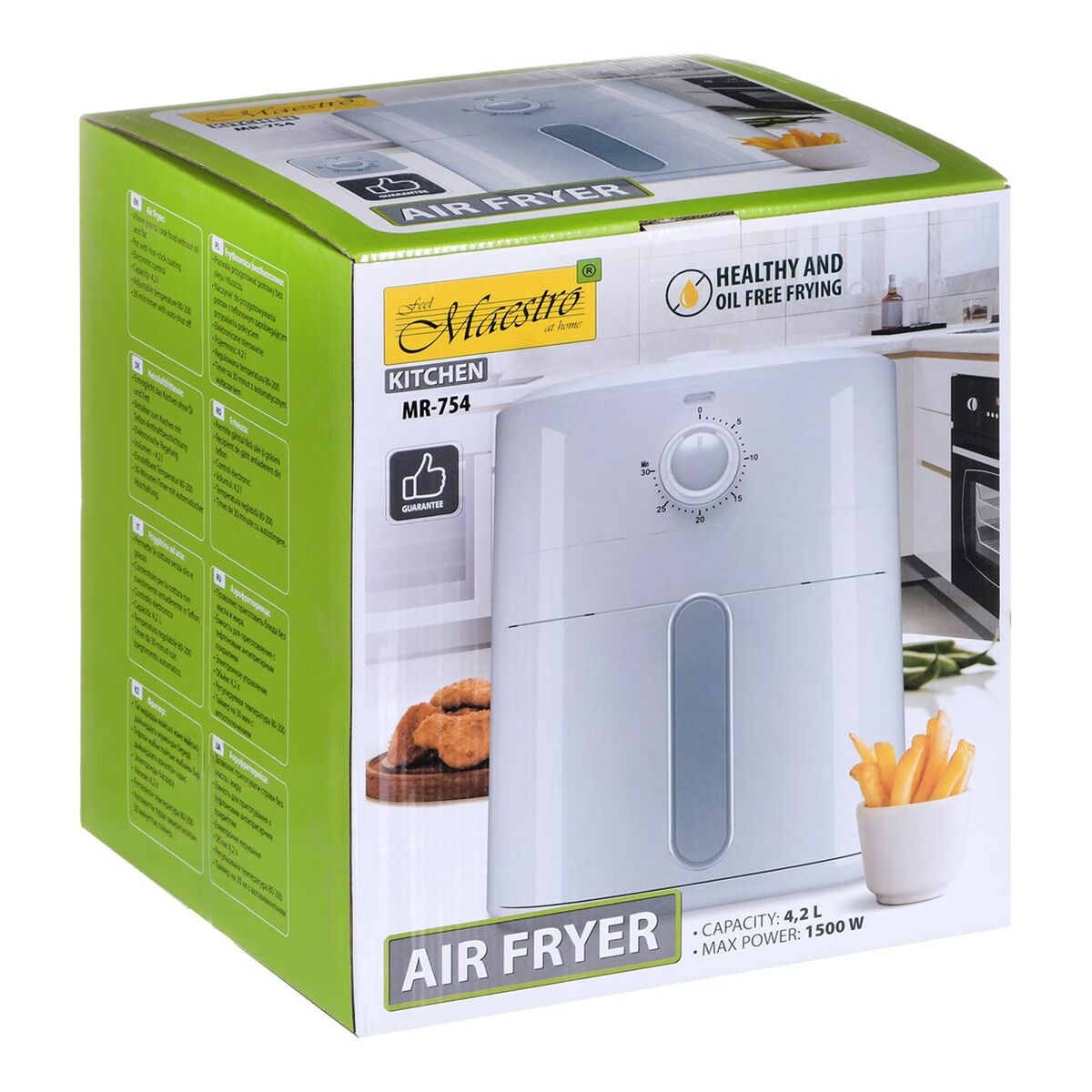 Friteuse sans Huile Feel Maestro MR-754 Blanc 1500 W 4,2 L - Brikoneo