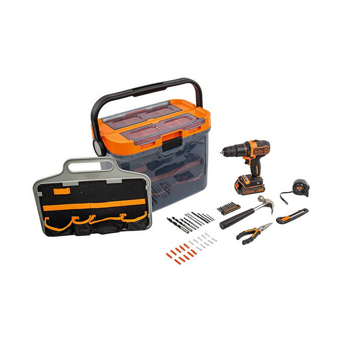 Set de forage et accessoires Black & Decker 18V - brikoneo