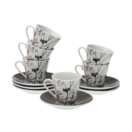 Ensemble de 6 tasses à café Versa Balbec Porcelaine - Brikoneo