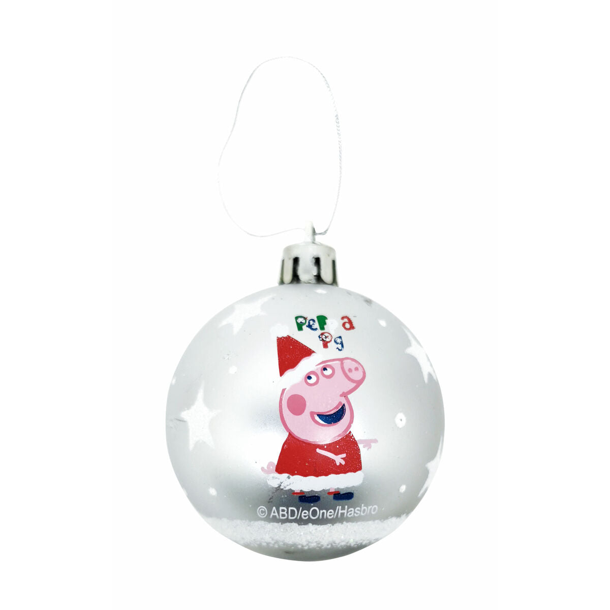 Peppa Pig Cosy Silver Christmas Ball (10 Units)