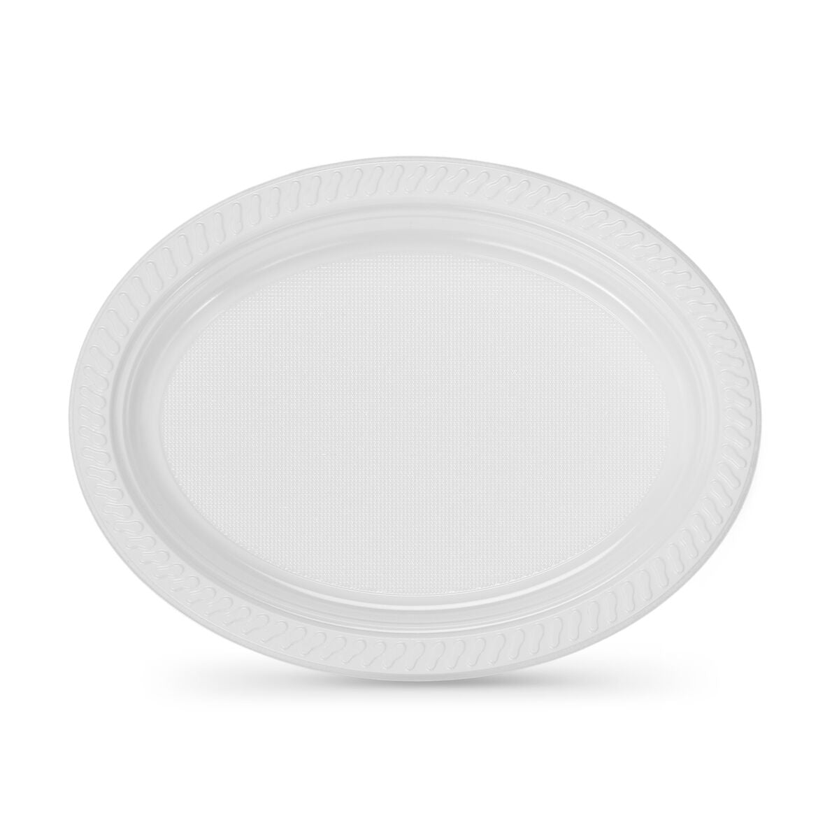 Lot d'assiettes en Plastique 27 x 21 cm (6 Unités) - brikoneo