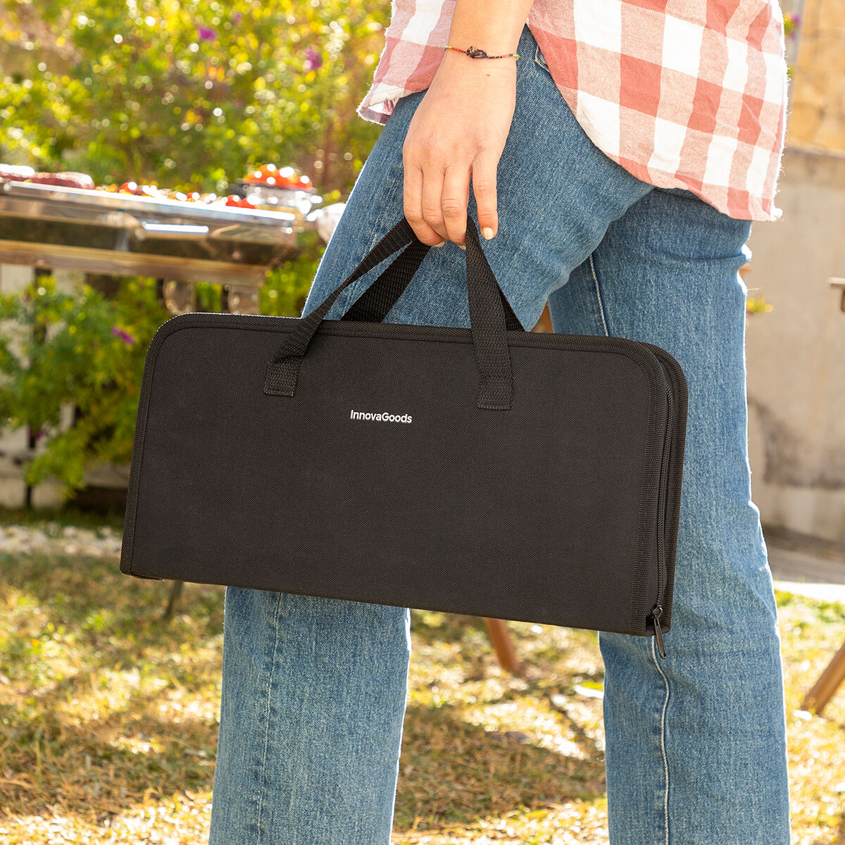 Kit d’Ustensiles pour Barbecue avec Mallette de Transport 12 Pièces - brikoneo