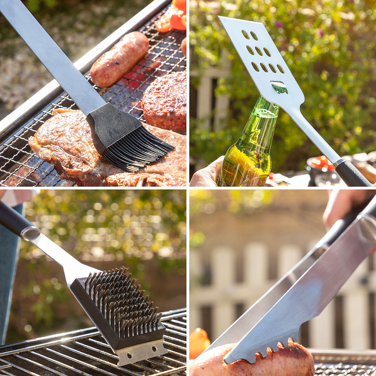 Kit d’Ustensiles pour Barbecue avec Mallette de Transport 12 Pièces - brikoneo