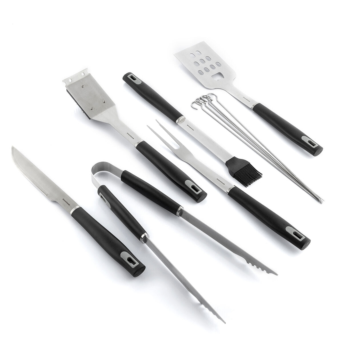 Kit d’Ustensiles pour Barbecue avec Mallette de Transport 12 Pièces - brikoneo