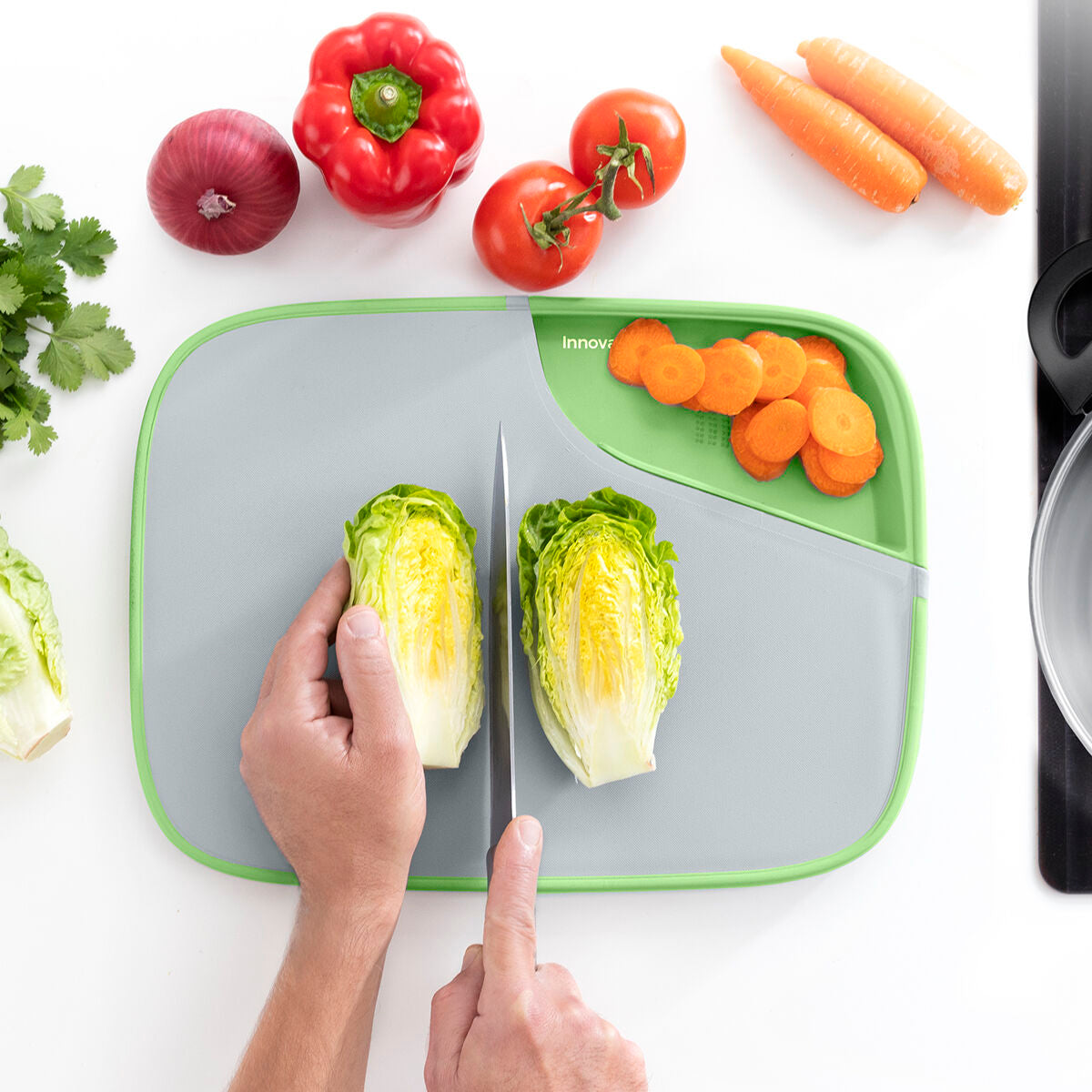Planche à Découper Réversible Multifonctionnelle Reblok InnovaGoods - brikoneo