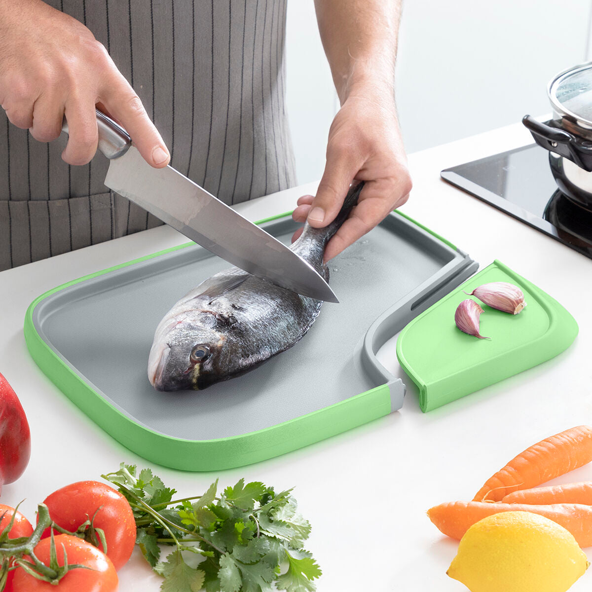 Planche à Découper Réversible Multifonctionnelle Reblok InnovaGoods - brikoneo
